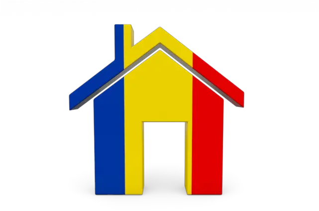 Home Icon Illustration Of Flag Romania France Png Image Of A Home Icon