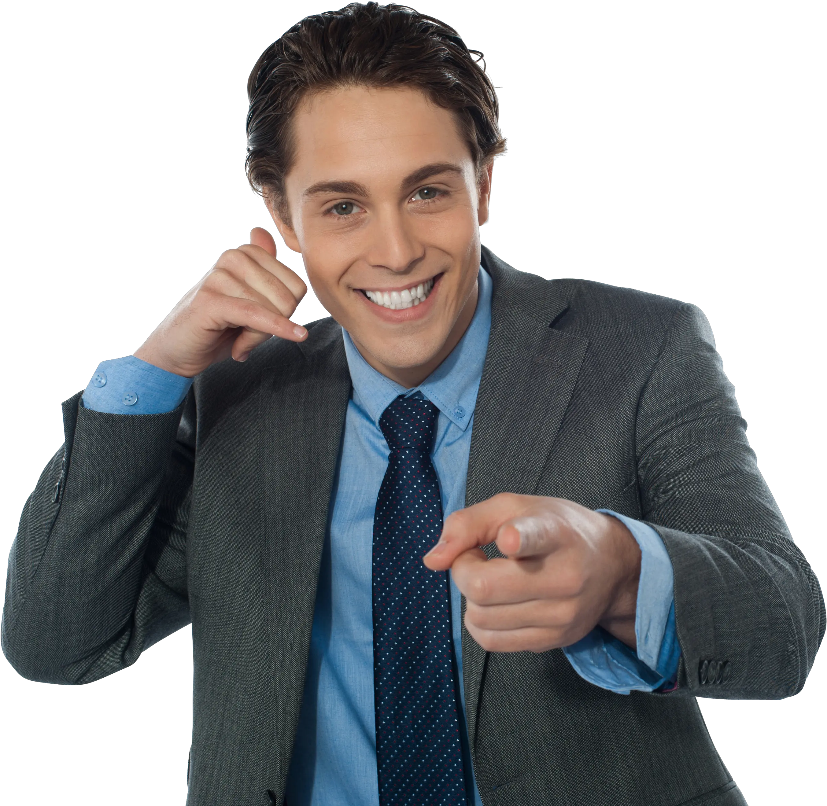 Download Men Pointing Front Png Image Finger