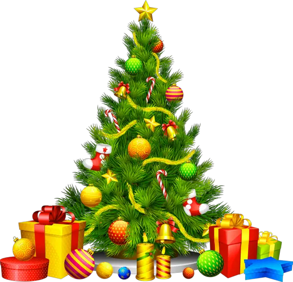 Christmas Tree Black Png