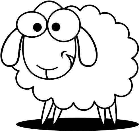Happy Sheep Icon Vector Image Baba Black Sheep Drawing Clip Art Sheep Black And White Png Sheep Icon