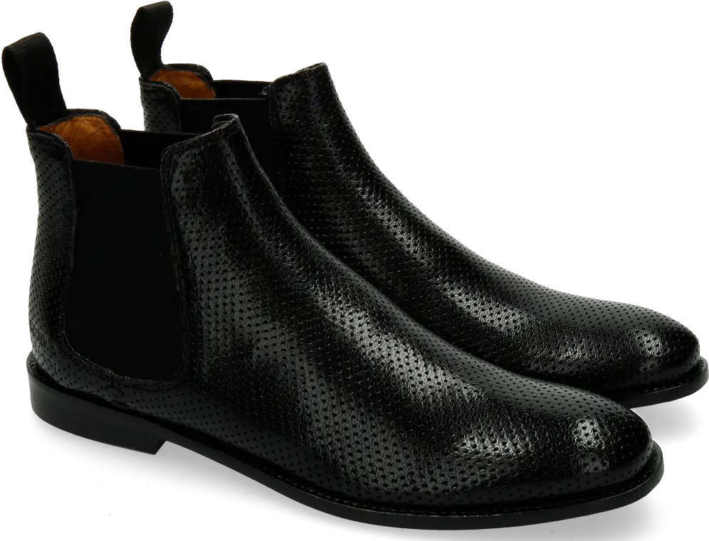 Xenia 1 Perfo Black Melvin U0026 Hamilton Jessy 4 Melvin Hamilton Png Boots Png