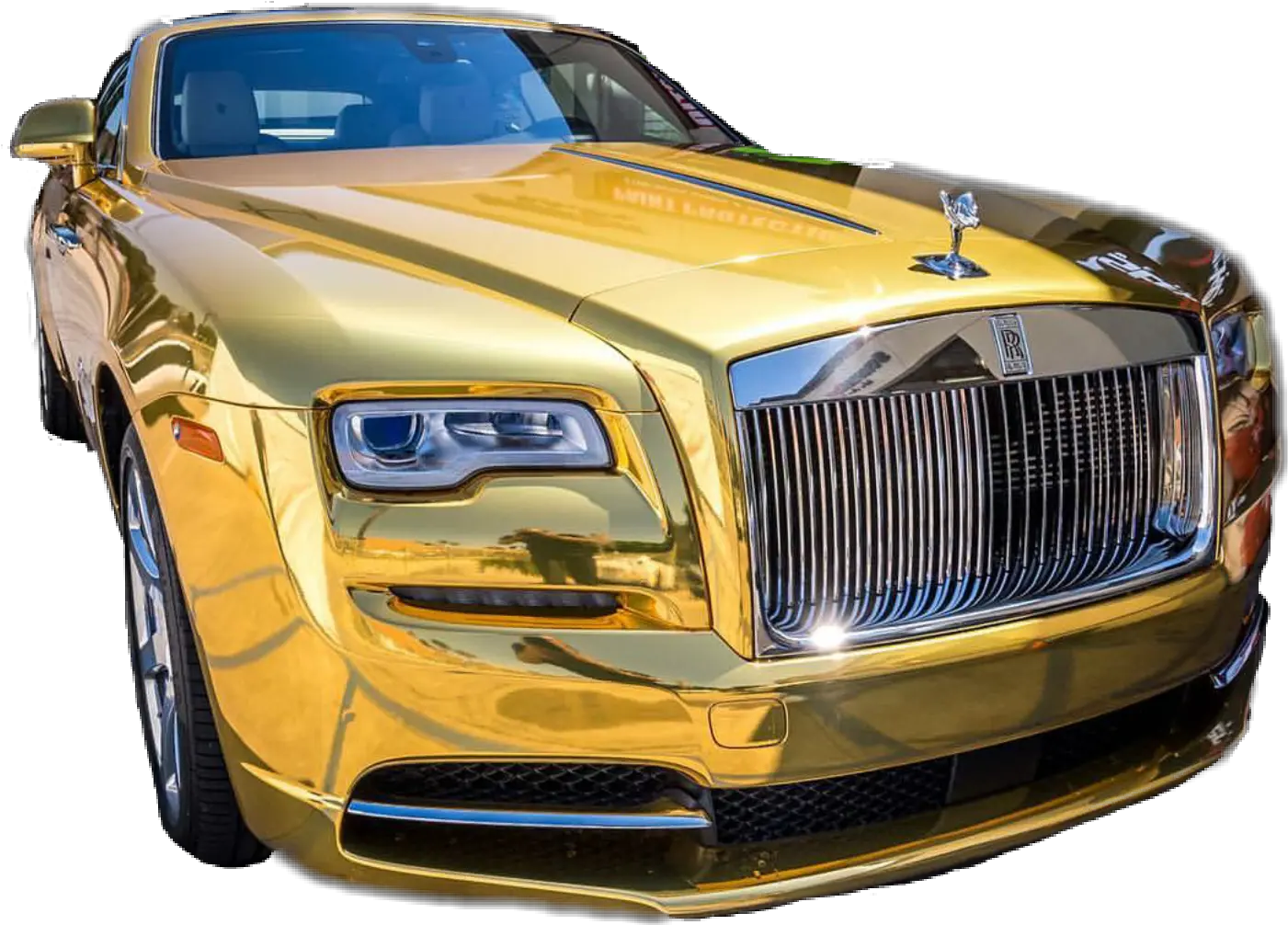 Library Of Gold Car Svg Png Files Clipart Art Rolls Royce Gold Rolls Royce Png