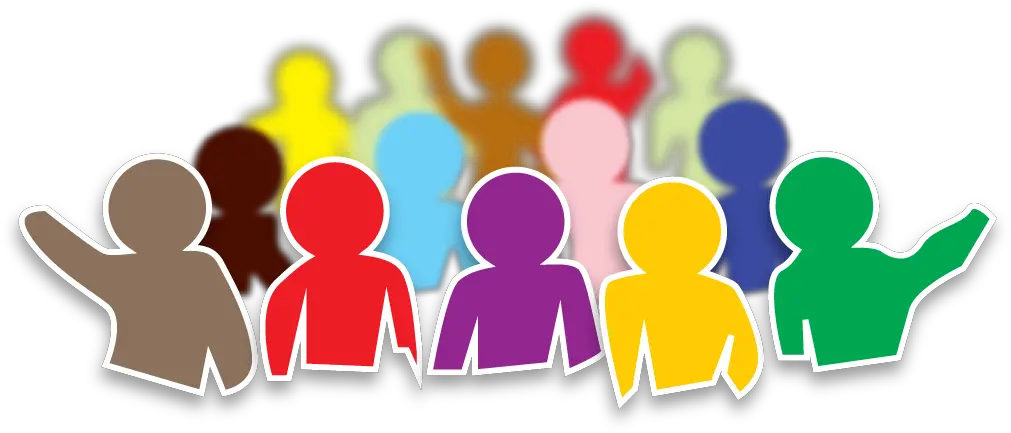 Download Hd Simple Graphic Design Of A Crowd People In Simple Group Of People Cartoon Png Crowd Of People Png