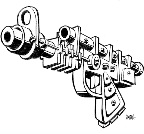 Download A Raygun Ray Gun Drawings Full Size Png Image Gun Barrel Ray Gun Png