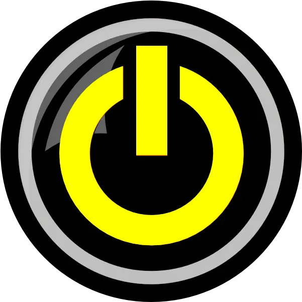 Yellow Power Button Clip Art Power Button Gif Hq Png Start Button Png