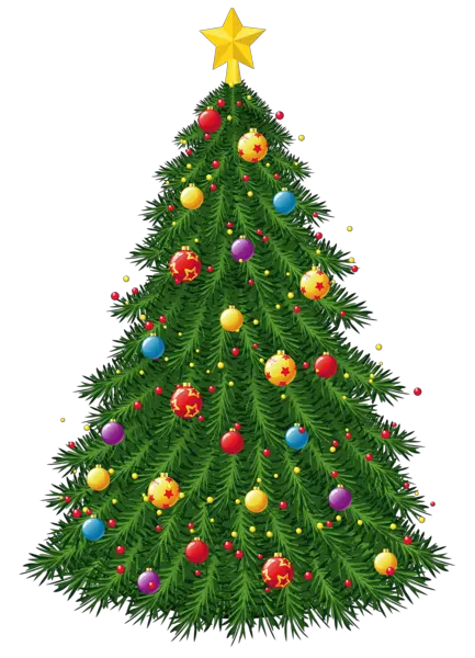 Red Christmas Tree Png