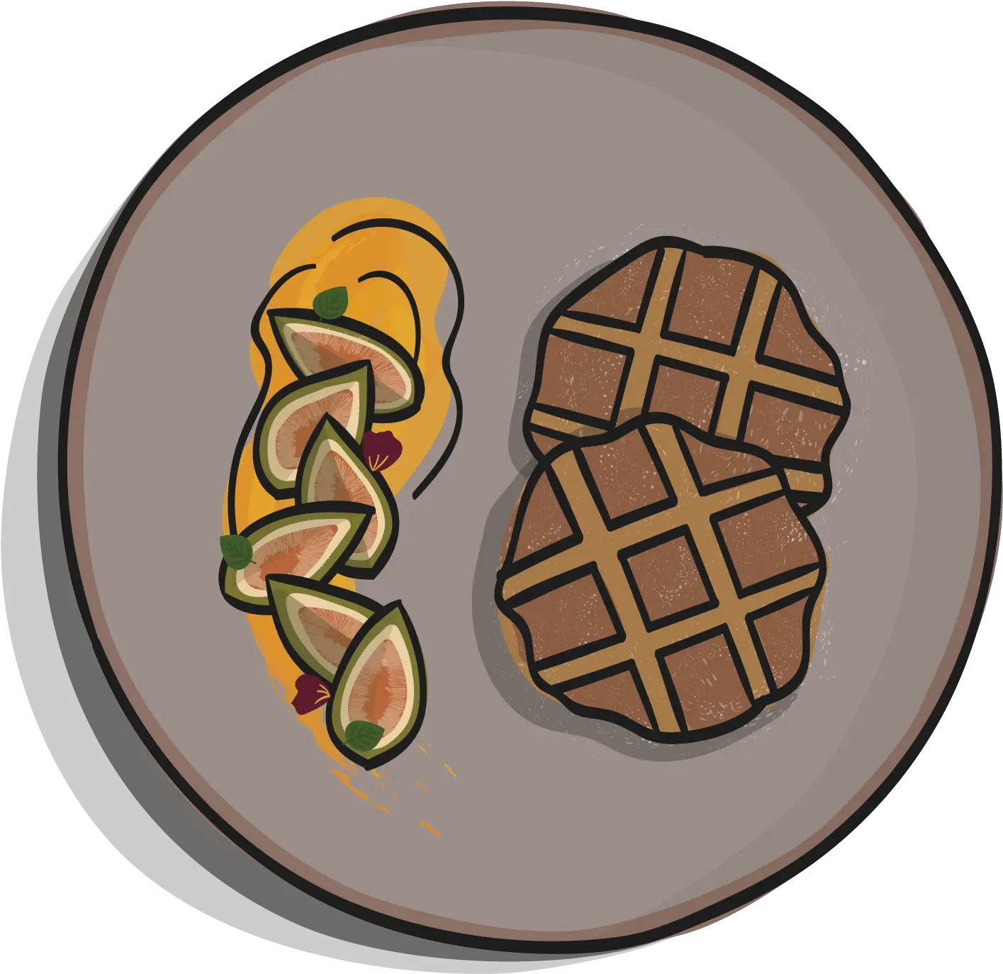 Restaurant Brand Design U2014 Christie Lo Belgian Waffle Png Waffles Icon