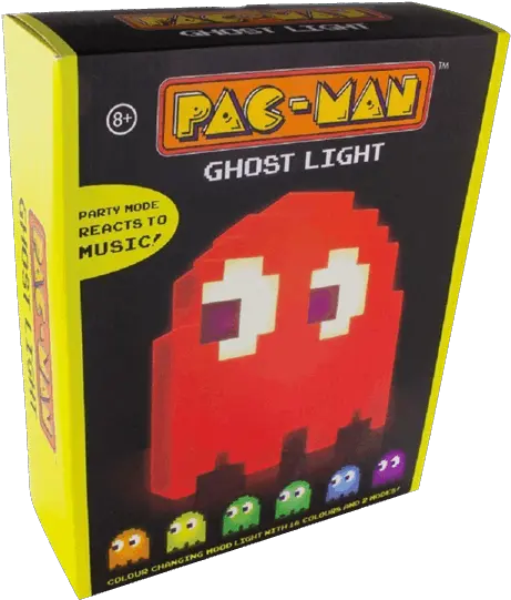 Multi Colored Lamp Pac Man Ghost Light Png Pacman Ghost Png