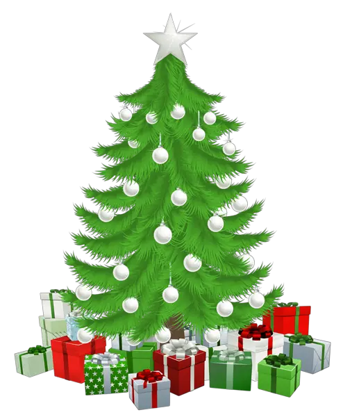 Christmas Tree White Png