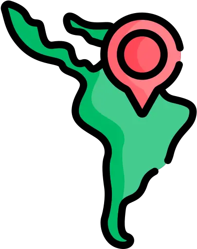 South America Latin America Icon Png America Map Icon