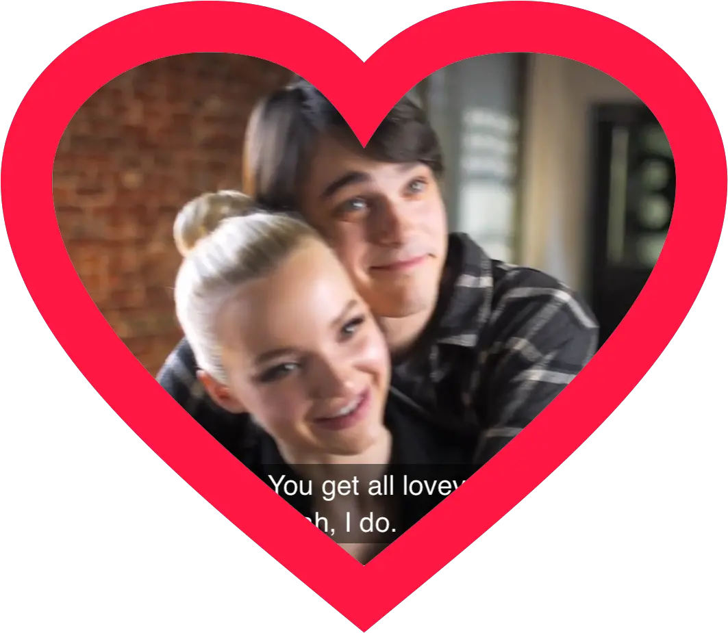 Mal Ben Love Dove Dovecameron Sticker By Heathertheunhinged Png Descendants Icon