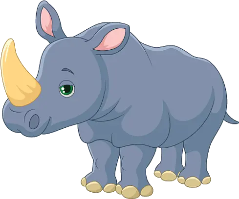 Rhinoceros Rhino Cartoon Png Rhino Transparent Background