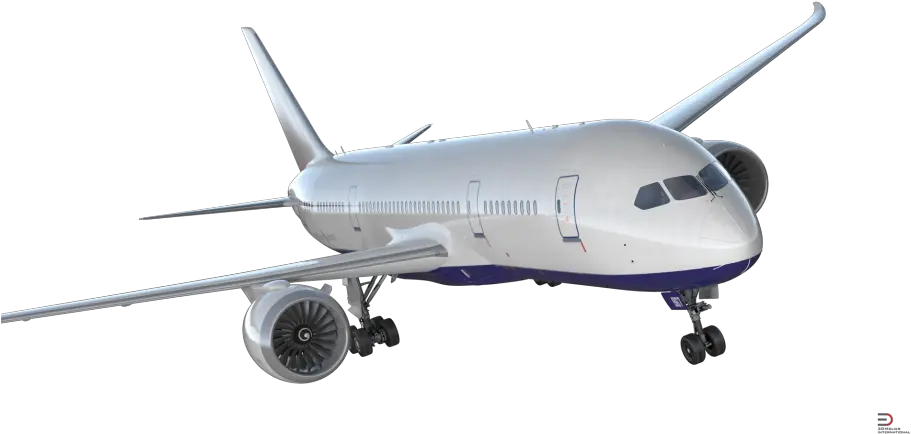 Boeing 787 8 Generic 3d Model Cgstudio 3d Airplane Transparent Png Boeing Png