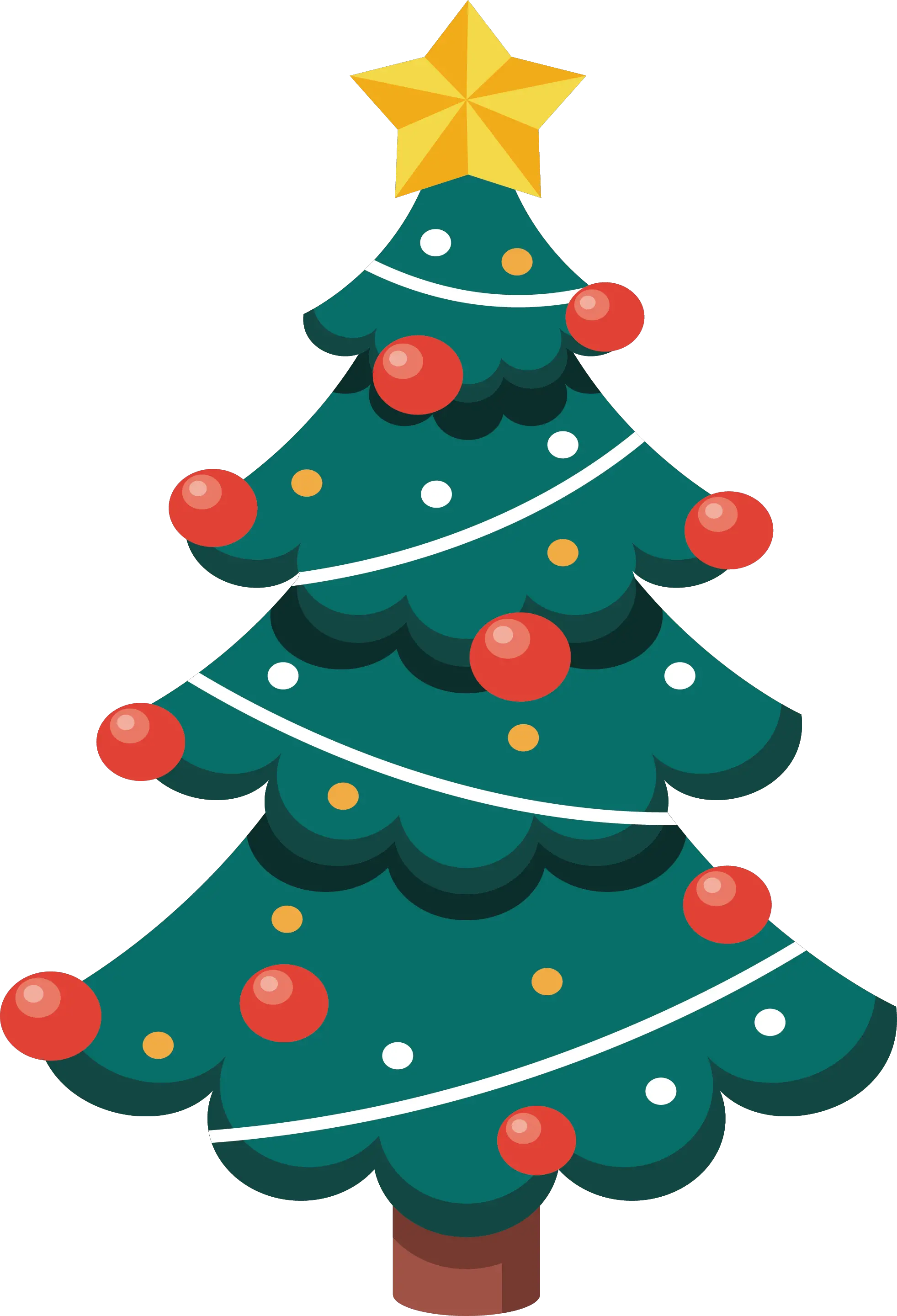 Silver Christmas Tree Png