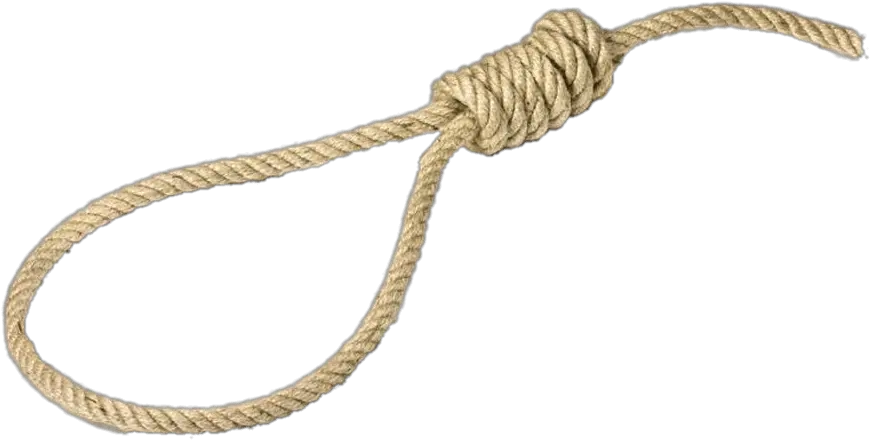 Noose Lying Flat Transparent Png Rope Hang Neck Png Noose Transparent Background