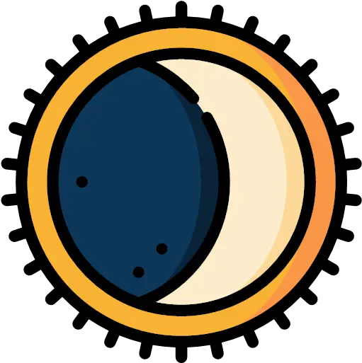 Lineal With Color Eclipse Icon Universe Icons Png Solar Eclipse Icon