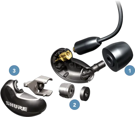 Shure Wireless Earphones Shure In Ears Drivers Png Headphones Transparent