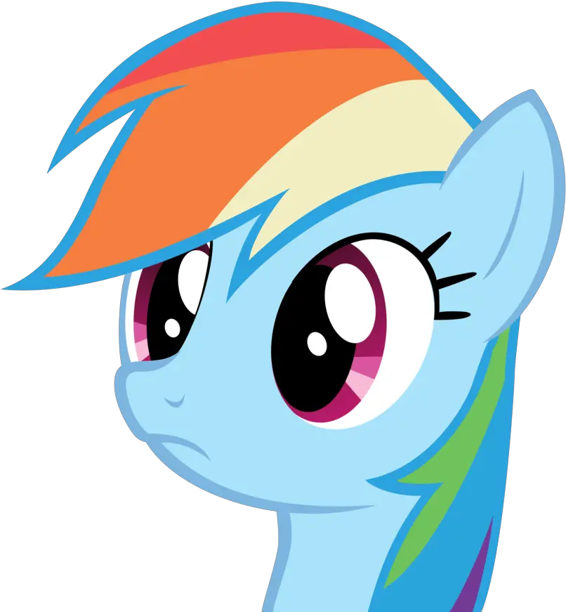 Ayy Lmao My Little Pony Rianbow Dash Face Png Wutface Png