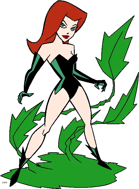 Poison Ivy Poison Ivy From Batman Cartoon Png Ivy Transparent