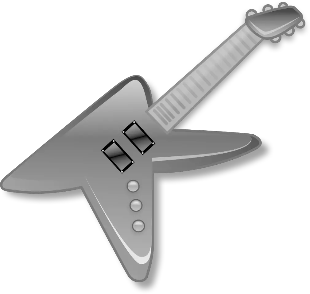 Filecrystal Clear App Kguitar Blacksvg Wikimedia Commons Png Electric Guitar Icon Cartoon