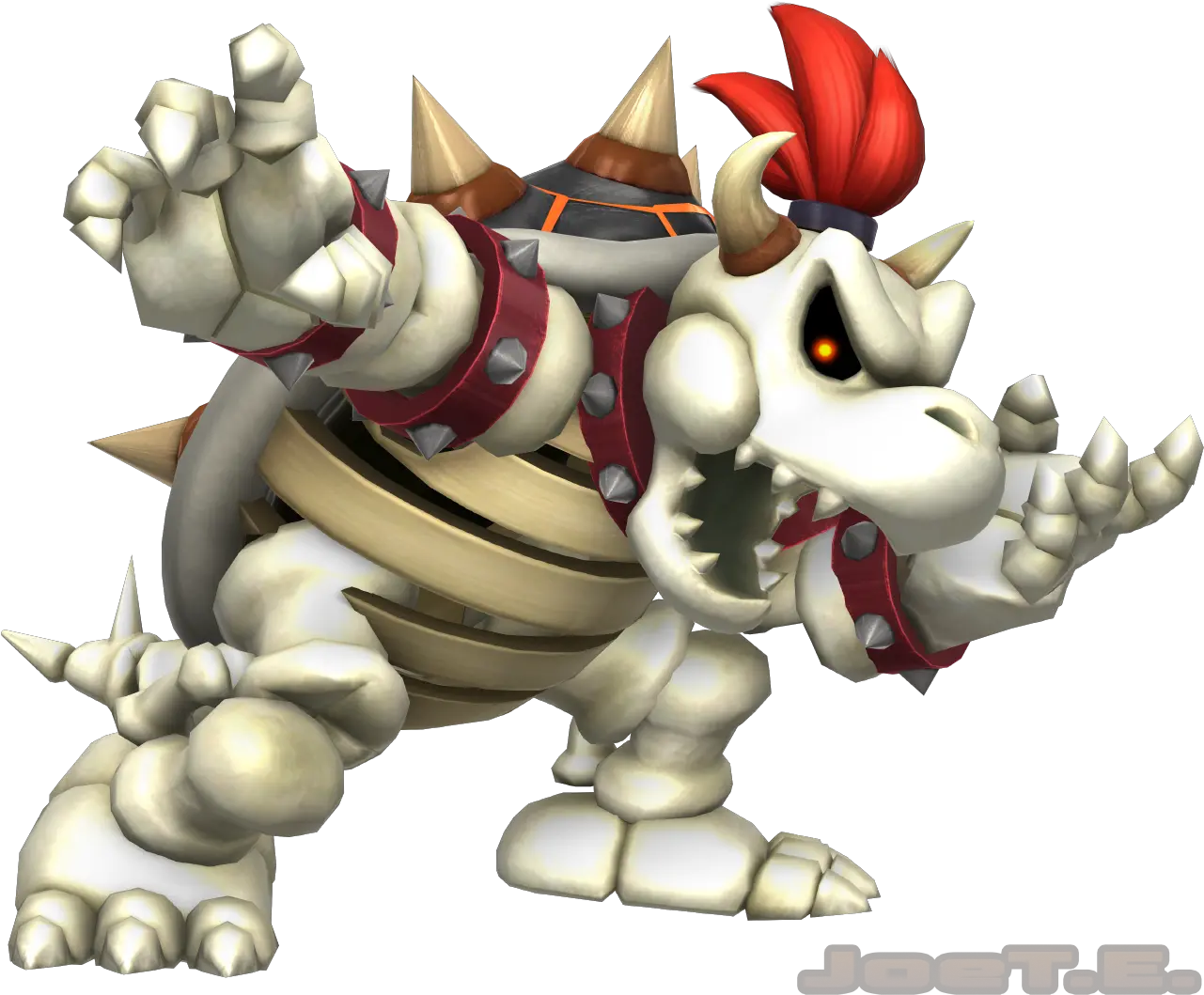 Download Bone Dry Bowser Transparent Background Png Bowser Transparent