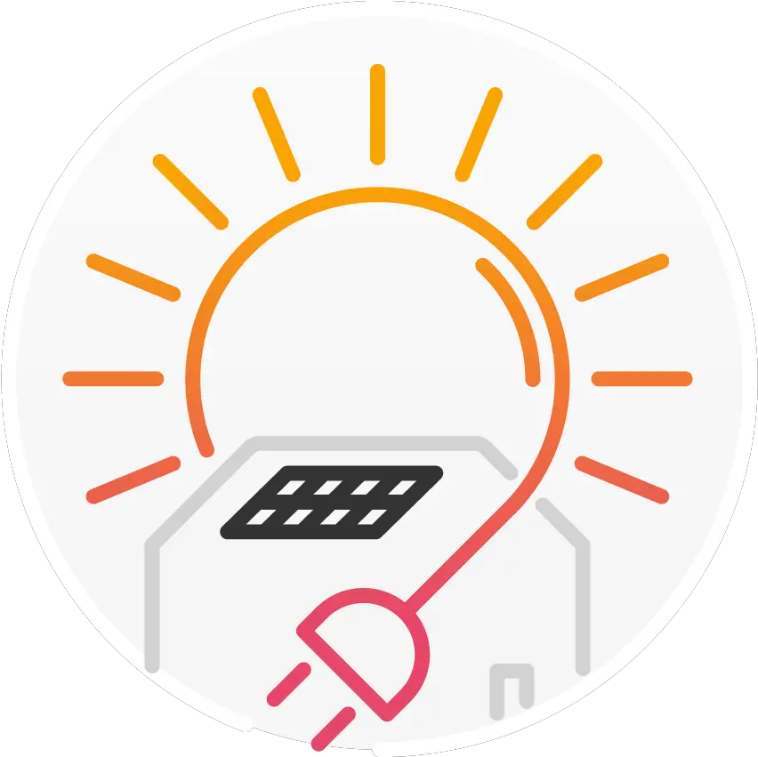 Refuel With Solar Power Home Self Consumption Icon Png Solar Power Generator Icon