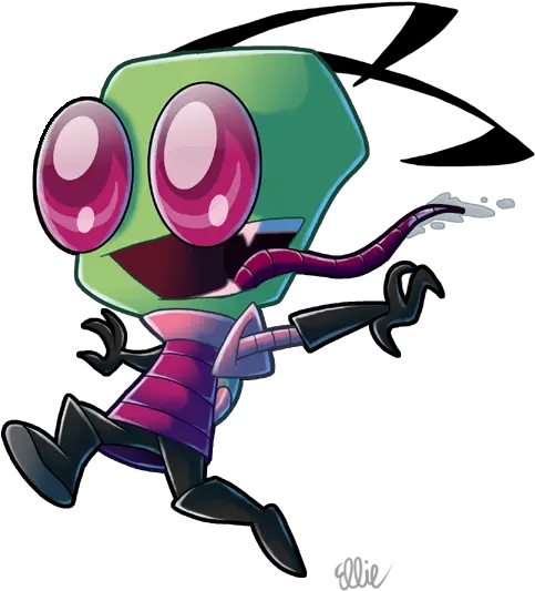 Invader Zim Chibi Transparent Chibi Invader Zim Png Evil Transparent