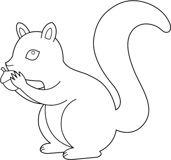 Squirrel Clipart Black And White Free Images Clipartix Squirrel Line Art Png Squirrel Transparent Background