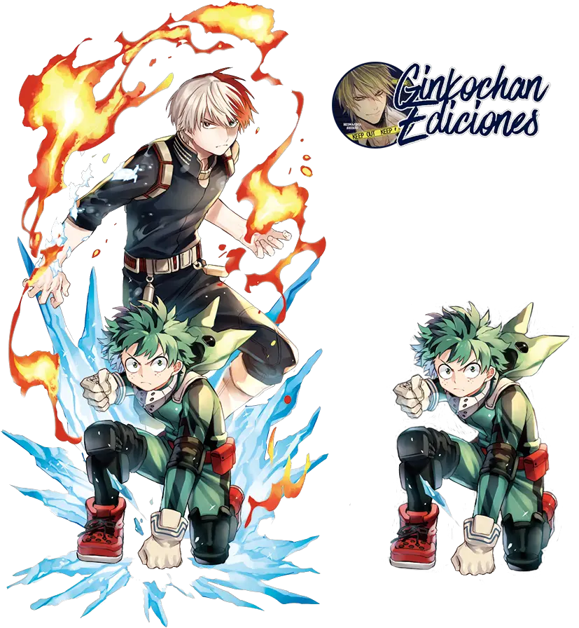 Download Hd My Hero Academia Todoroki And Deku Transparent My Academy Hero Png Todoroki Transparent