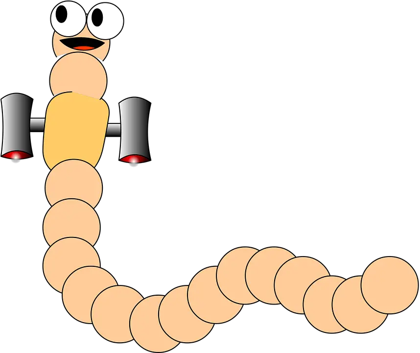 Worm Space Cartoon Free Vector Graphic On Pixabay Animasi Cacing Png Worm Png