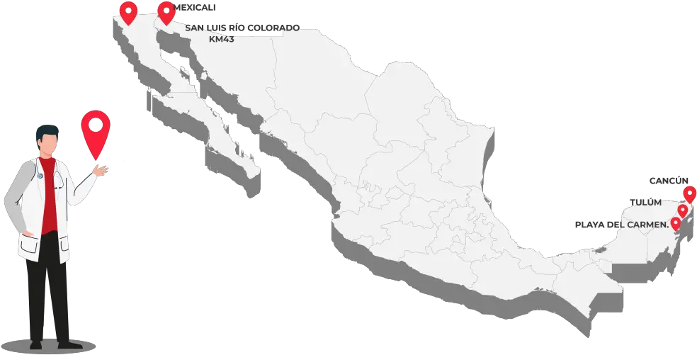 Ubicación U2013 Protech Medical Mapa De Mexico 3d Png Maya 2014 Icon