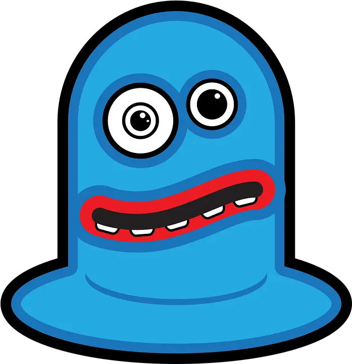 Aliens Blue Happy Free Vector Graphic On Pixabay Moving Pic Of Monster Cartoon Png Scary Face Png