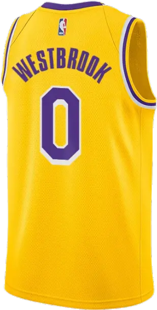 Nba Swingman Jersey Russell Westbrook 0 Los Angeles Lakers Sleeveless Png 0 Icon