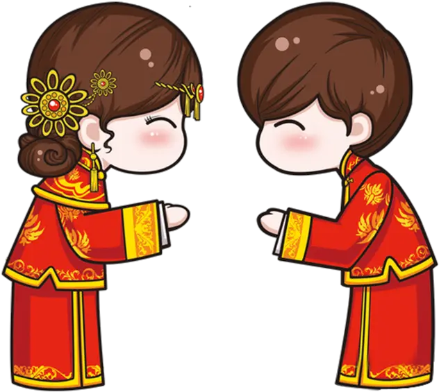 Chinese Wedding Cartoon Png Clipart Transparent Chinese Cartoon Png Chinese Png