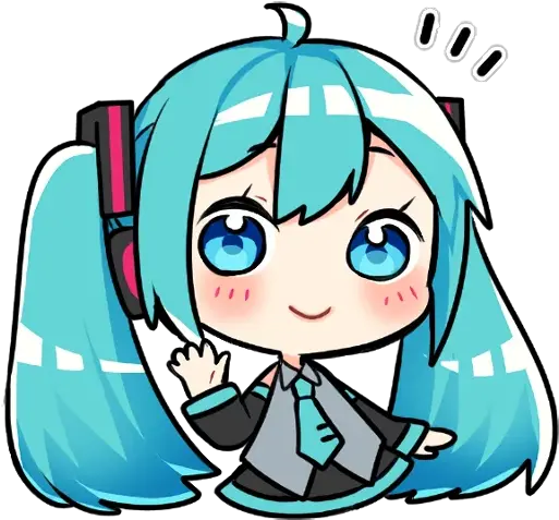 Vocaloid Miku Stickers For Whatsapp Pc Miku Stickers Whatsapp Png Gumi Icon