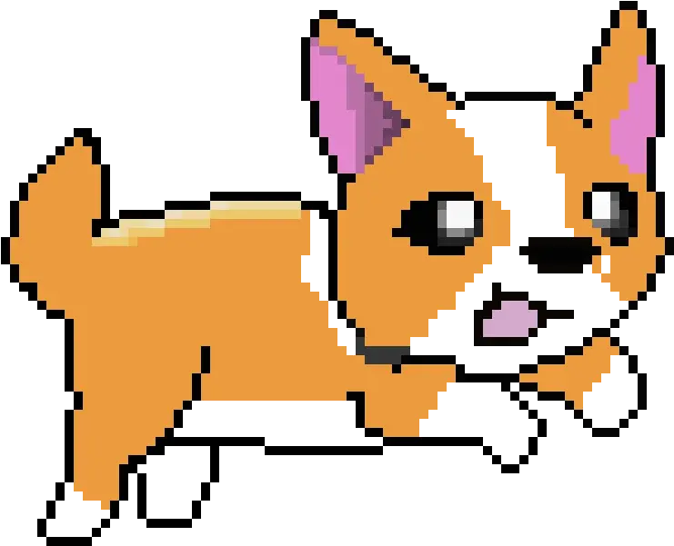 Corgi Pixel Art Maker Corgi Dog Pixel Art Png Corgi Png