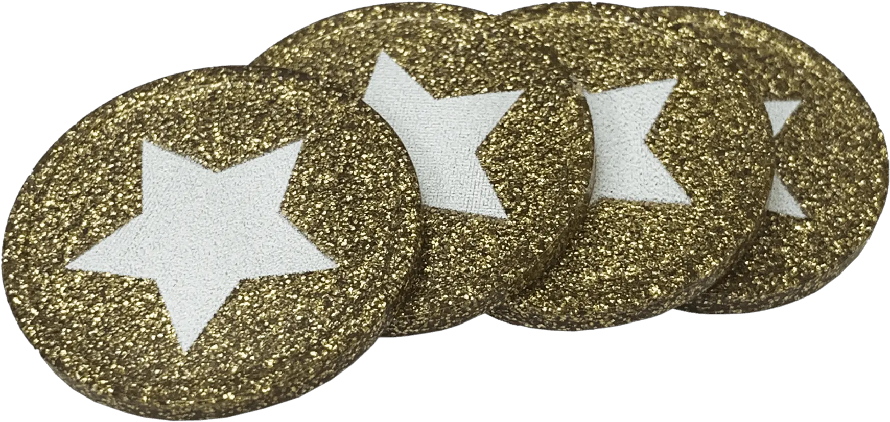 Gold Glitter Star Tokens Bag Of 100 Emblem Png Glitter Stars Png