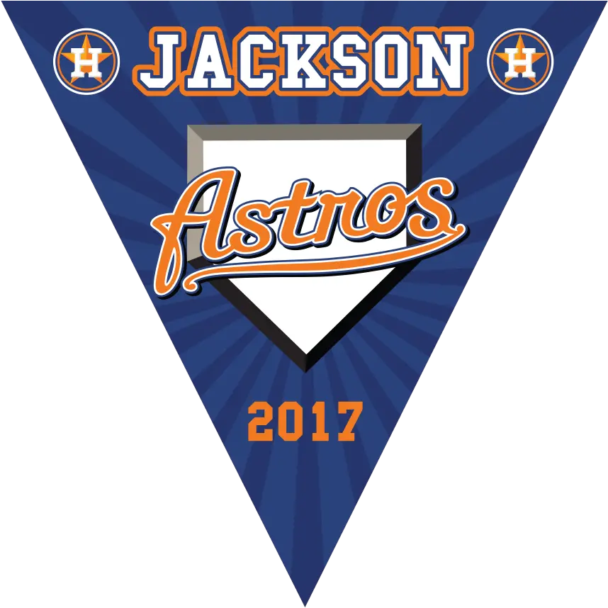 22u2033 X Vinyl Triangle Pennant Astros Houston Astros Poster Png Astros Logo Png