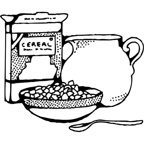 Cereal Box And Milk Clipart I2clipart Royalty Free Cereal White And Black Png Milk Clipart Png