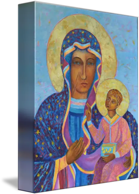 Virgin Mary And Child Black Madonna Our Prophet Png Mary Icon