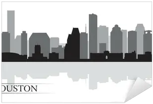 Houston City Skyline Silhouette July 4th 2020 Real Estate Png Houston Skyline Png