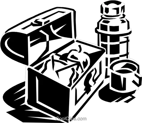 Lunch Box With Thermos Royalty Free Vector Clip Art Tiffin Box Png Clip Lunch Box Png