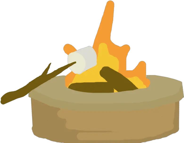 Smores Clipart Toasted Marshmallow Flame Png Marshmallow Transparent