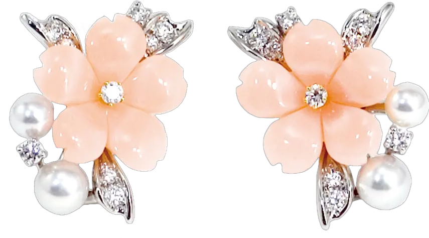 Sakura Earring Png Petals