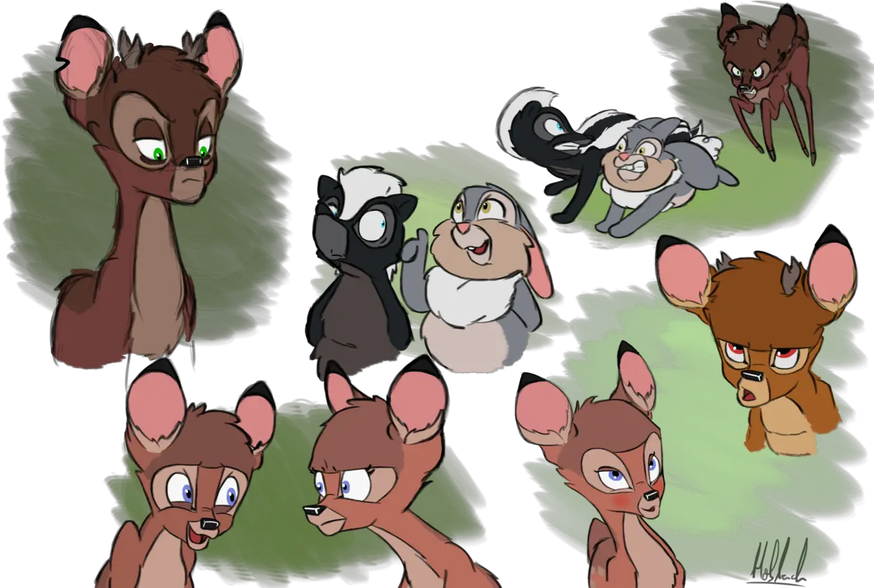Some More Practicing I Guess Ronno Faline Bambi 2 Full Bambi As A Human Png Bambi Png