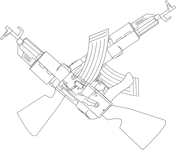 Ak47 Guntransparentpngimagesfreedownloadcrossingak47 Ak 47 X Logo Png Ak 47 Transparent Background