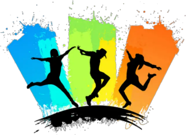 Group Dance Nightclub Kids Vector Colored Silhouette Png Dance Png