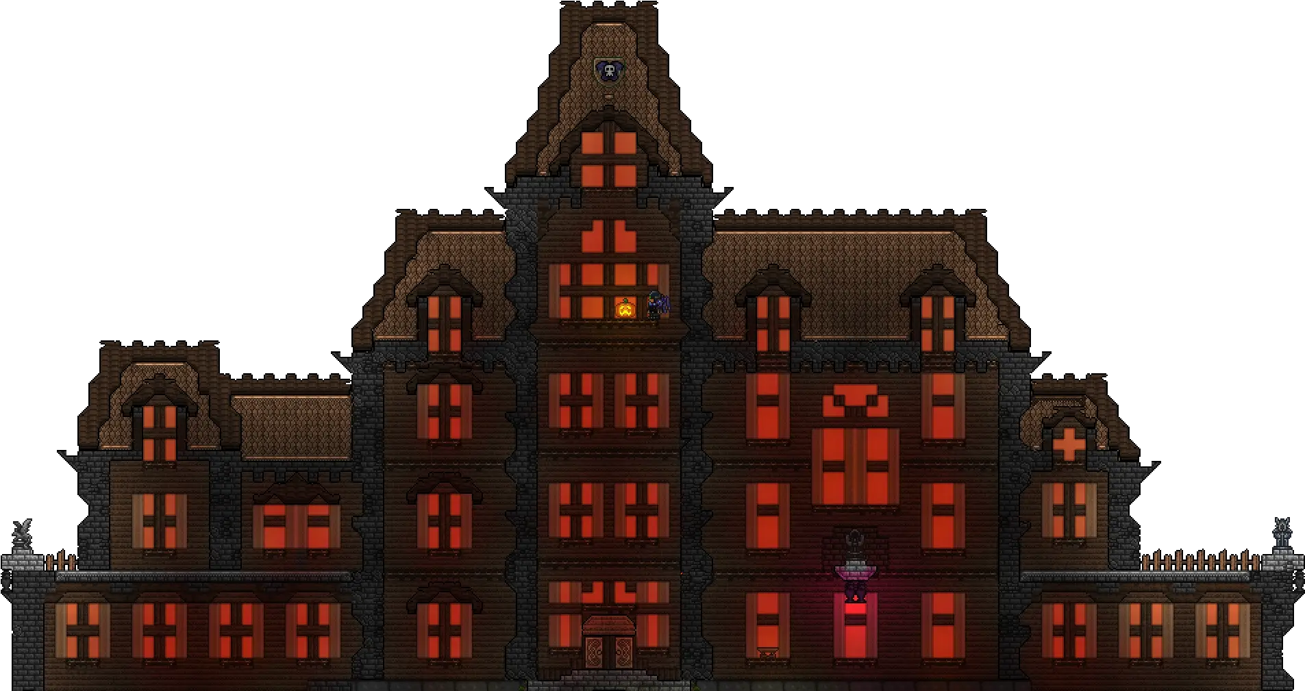 Download Hd Terraria Haunted House Transparent Png Image Terraria House No Background Haunted House Png