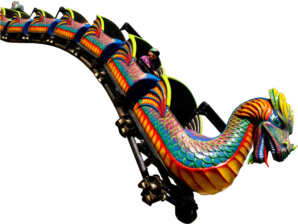 Download Hd Dragon Wagon Roller Coaster Roller Coaster Ride Dragon Wagon Roller Coaster Png Roller Coaster Transparent