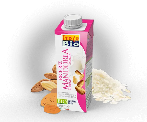 Isola Bio Almond Rice 250ml X 3 Isola Bio Png Rice Transparent